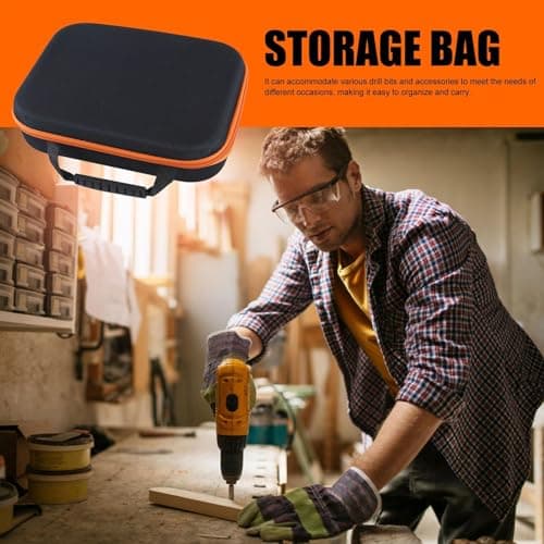 Tool Kit Box - Professional Grade Tool Storage Case, Small Tool Kit Box | Power Tool Carrying Case, Travel Friendly Tool Kit Suitcase with Zipper, Waterproof Power Tool Storage Case — view 4