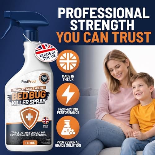 Bed Bug Killer Spray - Made in The UK (1L Bottle) Bed Bug Spray Quickly Kills Bed Bugs at All Life Stages, Long Lasting Carpet Bug Killer Spray Protection Bed Bug Spray for Mattress and Bed Frames — view 5