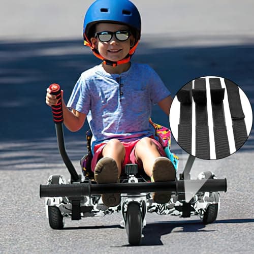 4 Hoverboard Kart Straps with Heavy Duty Buckle Adjustable Go Kart Seat — view 5