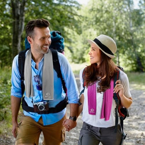 Sukeen Cooling Towel, 40"x12" Cooling Towels for Men Women, Quick Dry Ice Towel for Outdoor Work, Gym, Camping, Travel, Sweat, Yoga, Sports, Fitness — view 3