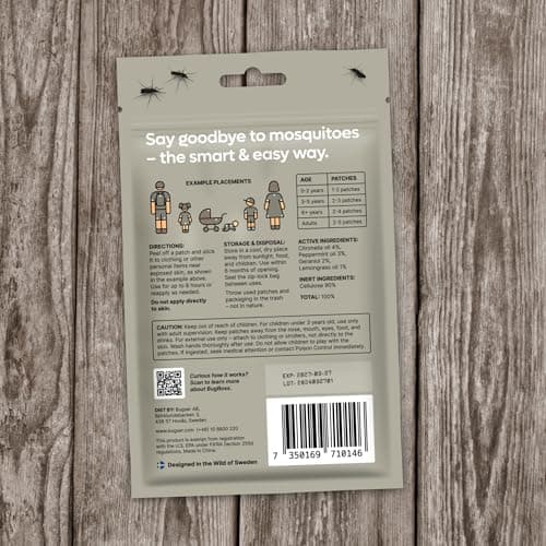 BugBoss Mosquito Repellent Patches – Camo Design (60 Pcs) Natural Citronella, Lemongrass, Peppermint & Geraniol Patches for Hiking, Camping & Fishing, DEET-Free Long-Lasting Protection — view 2