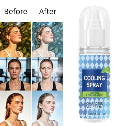 Cooling Spray for Hot Weather, Instant Cooling Spray & Mist Spray, 100ml Portable, Travel Size Body Mist, Long Lasting Heat Relief for Summer Outdoor Sports (3pcs) — view 3