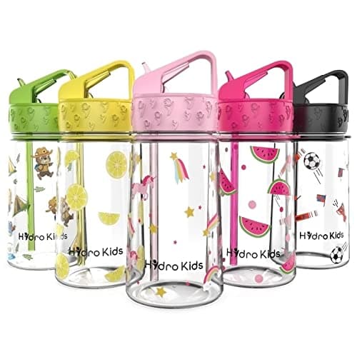 HydroKids Water Bottle with Straw – 400ml BPA Free Kids Water Bottles for School Travel Sports – Leakproof Childrens Drink Bottle for Girls Boys Childs… — view 2