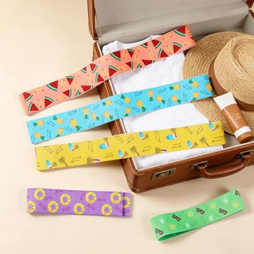 5Pcs Towel Bands for Beach, Elastic Bands for Sunbed Towel, 40×5cm — view 4