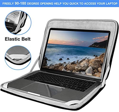 Hsmienk Laptop Sleeve, 15.6 Inch, Durable Shockproof Protective Cover, Compatible with HP, ASUS, Lenovo, Acer, Notebook, Computer, Black — view 3