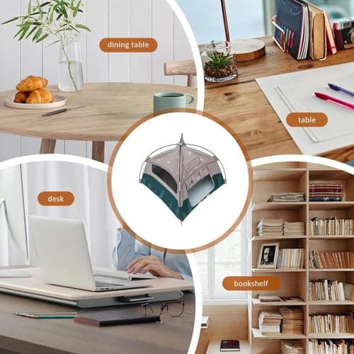 Miniature Camping Tent - Scale Doll Tent, Pretend Play Outdoor Accessory, Portable Toy Shelter, Use for Garden Scene or Miniature Playhouse Display, Playhouse Accessory, Multi Color — view 5