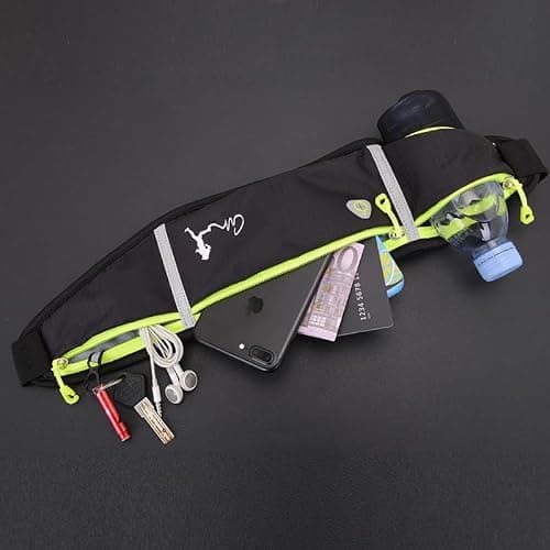 TuTuShop Lightweight Running Belt Adjustable Running Waist Pack with Elastic Strap Running Pouch Phone Holder Accessories for iPhone Samsung ,Workout Fanny Pack for men/woman/kids (Sky Blue) — view 5