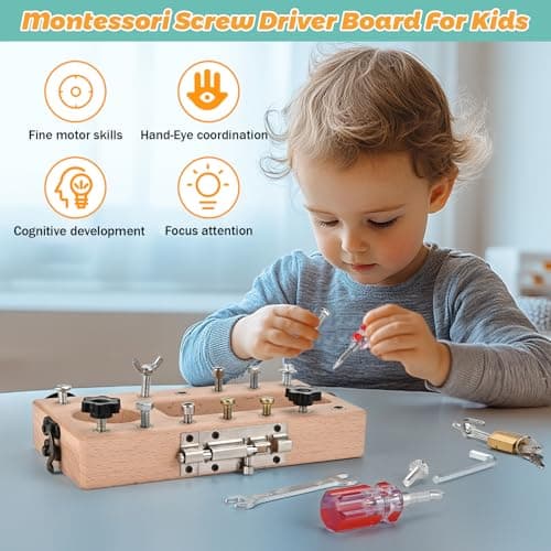 Wooderma Montessori Toys for 3+ Year Olds, Wooden Kids Tool Set — view 5