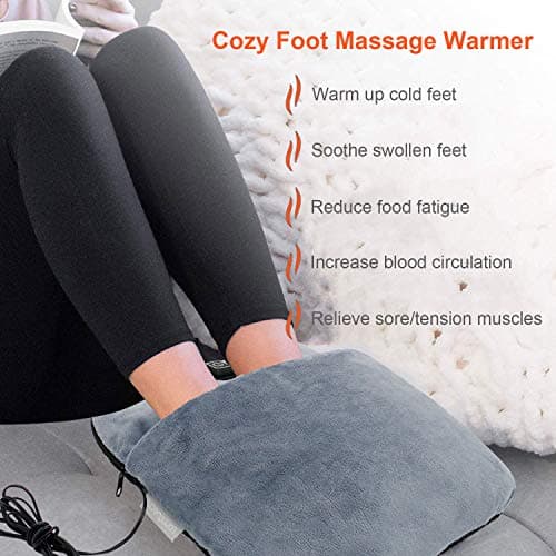 Foot Warmer with Heating and Vibration Massage,Electric Feet Warmer — view 4