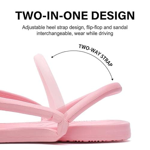 Kattmas Travel Sandals Shower Shoes For Men Women - Foldable Flip-Flop Slippers Non-Slip Quick-Dry, Portable House Shoes For Bathroom Gym Spa Pool Beach — view 6