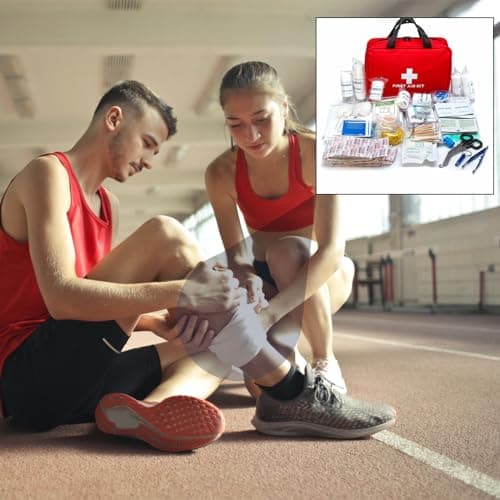 First Aid Kit – Emergency First Aid Refill Reflective Bag with Eyewash, Ice Packs & Emergency Blanket, Safety Essentials for Travel, Car, Home, Camping, Work, Indoor Outdoor Jumbo First Aid (110Pcs) — view 5