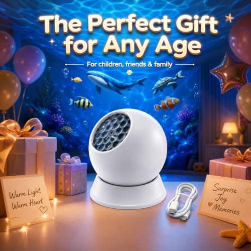 Dynamic Rotating LED Projector Light, Kids Ocean Night Light Projector — view 5