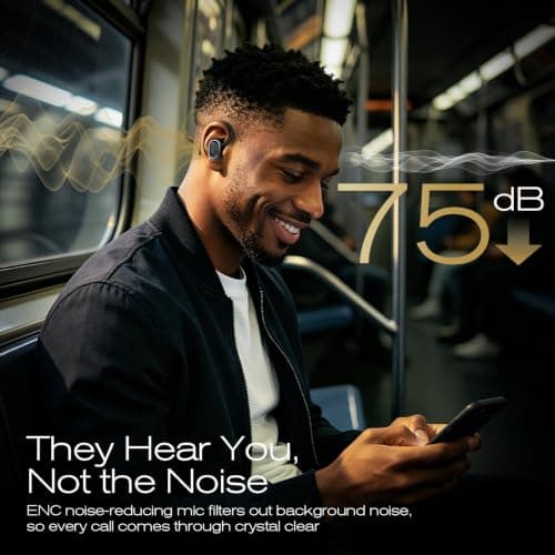 Wireless Earbuds Sports with EarHooks, HiFi Stereo Bluetooth 5.4 Headphones — view 5
