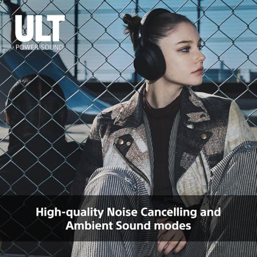 Sony ULT WEAR - Wireless Noise Cancelling Headphones, ULT POWER SOUND, Ultimate Deep Bass, Same Processor as WH-1000XM5, Clear Calls, 30hr Battery, IOS & Android - Forest Gray — view 5