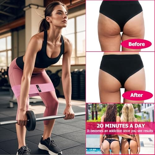 CFX Resistance Bands 3 Sets, Premium Exercise Bands with Non-Slip Design for Hips & Glutes, 3 Resistance Level Workout Booty Bands for Women and Men,Home Training,Fitness,Yoga — view 6