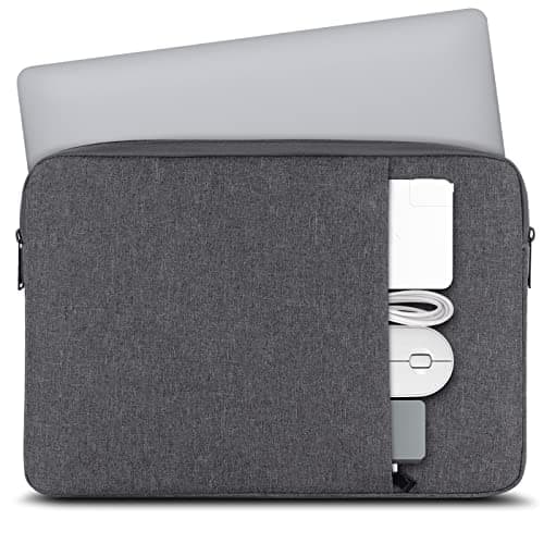 Chelory 15.6 Inch Laptop Sleeve for 16 Inch MacBook Pro Max, Laptop Case for 15.6 16 Inch Notebook Ultrabook Computer Shockproof Protective Cover Water Resistant Bag Carrying Case, Dark Gray — view 3