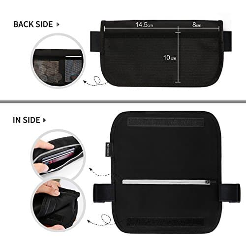 MYCARBON Travel Money Belt RFID Waist Bag Against Invisible Theft — view 4