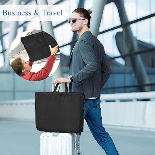 Niviy Suit Bags 110 x 60cm, Foldable Garment Cover with Handles 2 Pack — view 5