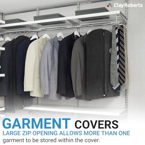Long Garment Bags, Black Dress Covers, Pack of 3, Clothing Storage Bags, Travel, Weddings, Suits, Dresses, Fabric Clothes Bag, Clothes Storage, Garment Suit Cases — view 4