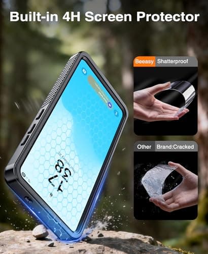Beeasy for Samsung Galaxy S26 Case, IP68 Waterproof, Built-in Screen Protector and Camera Lens Cover,360 Full Body Military Grade Phone Case, Heavy Duty Shockproof Dustproof Slim Clear Cases — view 6