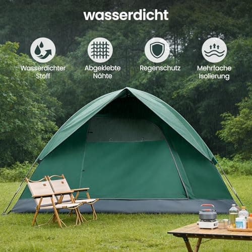 M.J COMFY-LIFE Camping Tent for 2–3 Persons, Waterproof & Windproof, Quick Setup, Ultralight Dome Tent for Trekking, Camping & Outdoor — view 4