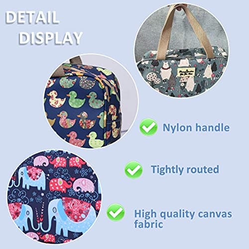 Toiletry Bag, Large Travel Hanging Make up Wash Bags, Portable Waterproof Cosmetic Bag, Light Blue White Bear Toiletry Kit, Bathroom Storage Case for Women Girls Ladies (Color Duck) — view 4