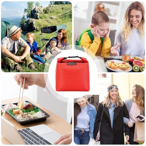 Insulated Food Delivery Bag Waterproof Portable Zippered Lunch Box — view 4