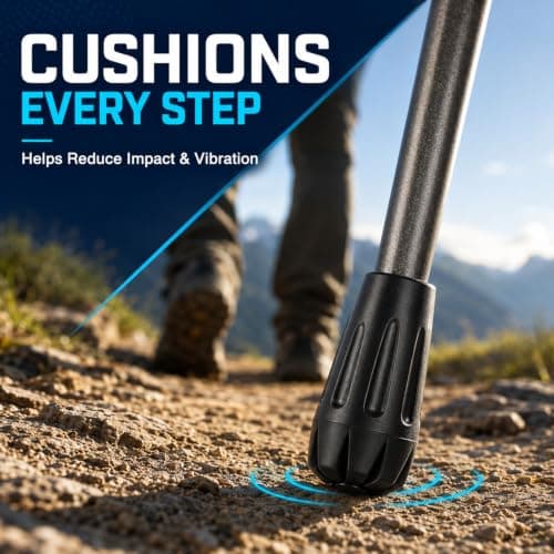Walking Pole Rubber Tips, 8 Pack Trekking Pole Replacement Ferrules — view 4