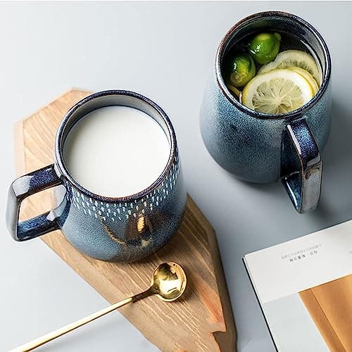 ZPPLD Large Coffee Mugs,24 OZ/700ml Ceramic Coffee Mugs with Handle,Giant Mug,Jumbo Mug,Large Mugs for Hot Drinks,Big Mug,Capacity Mug for Office and Home, Gift and Present (B) — view 6