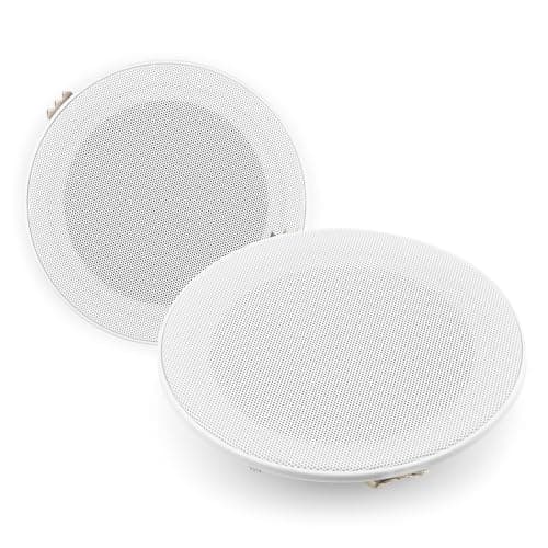 Power Dynamics 2x PD MSLP50 Marine Weatherproof Ceiling Speakers with A50B Black Wall Amplifier - Bluetooth, Outdoor, Bathroom Ceiling Speaker Kit — view 2