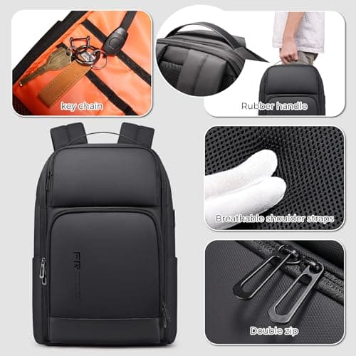 FENRUIEN Business Laptop Backpack 17 Inch Expandable 26-35L Travel Rucksack — view 4