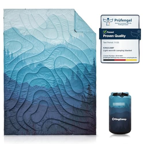 KingCamp Camping Blanket, Lightweight Warm Multifunctional, Frosted Valley