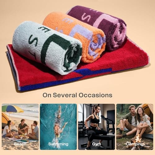 Vie TRIOMPHE 4 Pack Quick Dry Gym Towels for Men and Women — view 2