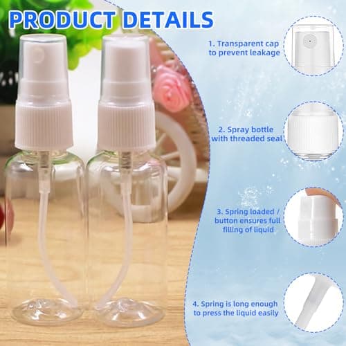 10 Pack Mini Spray Bottle 20 ml Fine Mist Spray Refillable Portable Empty — view 3