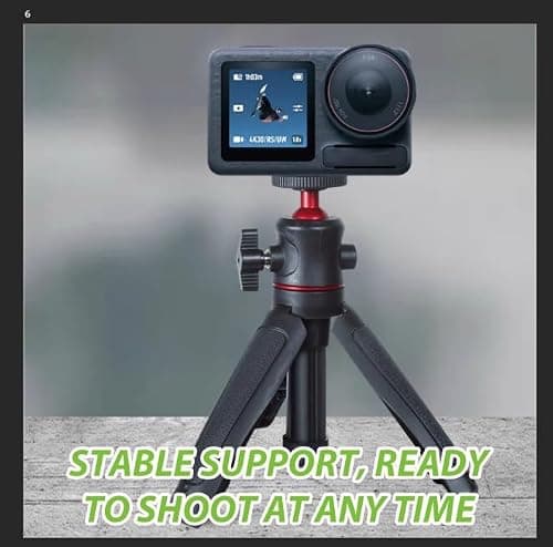 Compact Mini Tripod, Portable Travel Tripod 1/4 Inch Screw Extendable — view 6