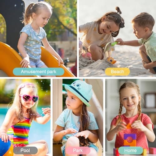 AOOWU Kids Sliders, Boys Girls House Slippers, Summer Beach Pool Slide Sandals, Shower Shoes, Soft EVA Slide Sandals for Indoor Outdoor, Lightweight Flip Flops — view 2