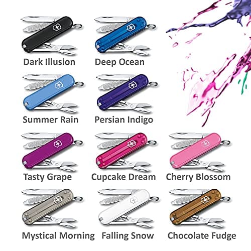 Victorinox Swiss Army Knife Classic SD, Pocket Knife, 7 Functions, Purple — view 6