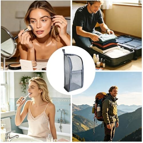 Toiletry Bag for Women Waterproof Mesh Cosmetic Pouch — view 4