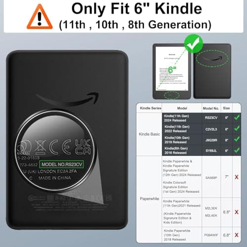 MoKo Case for 6" Kindle (11th Generation,2024/2022), Celadon — view 2