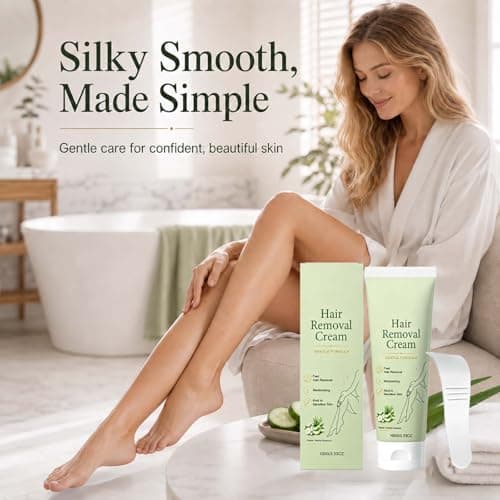 Lumivona Natural Gentle Hair Removal Cream, Lumivona Hair Removal Cream for All Women & Men, HairRemoval Cream for Arms, Legs, Underarms, Hydrating Formula, Suitable for Sensitive Skin (2PC) — view 6