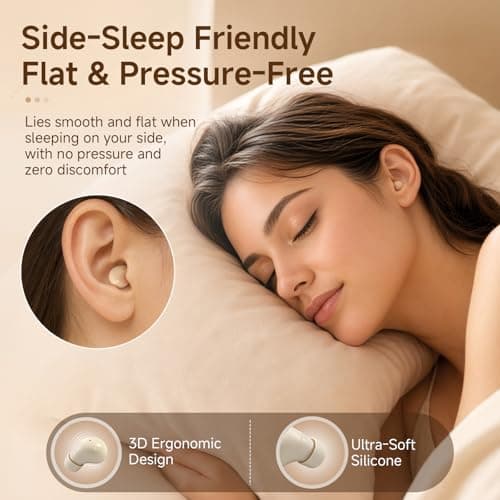 Yeforu Invisible Earphones Small Invisible Earbuds Wireless Bluetooth Micro Hidden Discreet Tiny Sleep Mini Earbuds For Sleeping Ear Buds For Small Ears Sleep Headphones For Sleeping — view 5