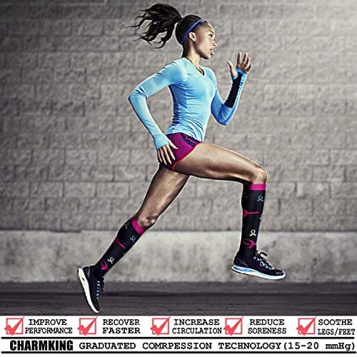 DRESHOW Compression Socks (7 Pairs)15-20 mmHg is Best Graduated Athletic & Medical for Men & Women, Running, Flight, Travels, 7 Pack Multicolour 01, S-M — view 2