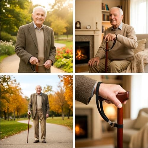 Sibba Walking Stick Wrist Strap 4 Pcs Cane Wrist Strap Crutch Straps Leash — view 6