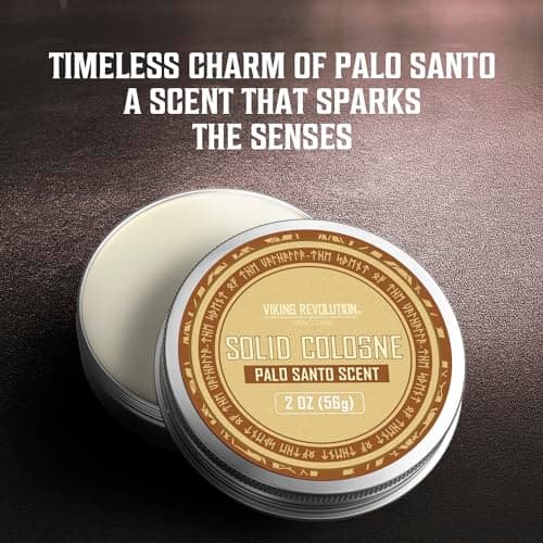 Viking Revolution Palo Santo Mens Solid Cologne - Balm Cologne for Men - Palo Santo Perfume (1 pack) — view 5