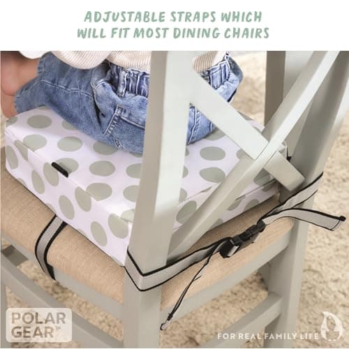 Polar Gear Baby Booster Seat Dining Chair - Toddler Booster Seat, Polka Dot — view 5