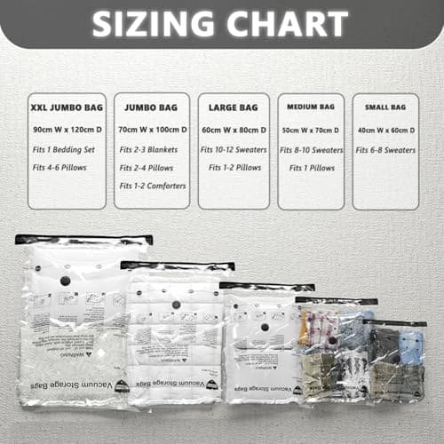 Vacuum Storage Bags with Electric Pump, 14 Combo — view 5