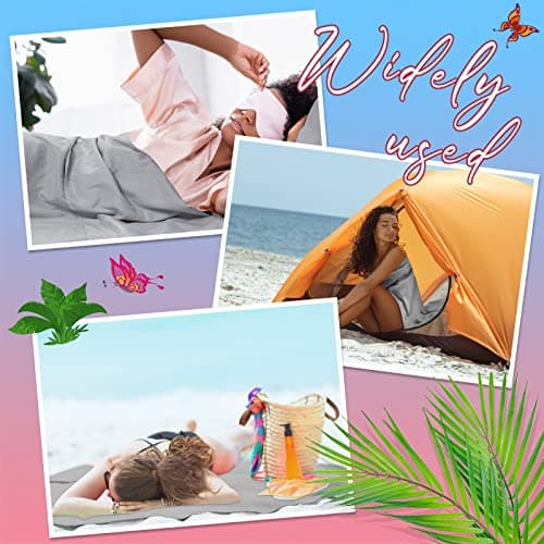 Irenare Self Tan Sleep Sack Reusable Lightweight Tanning Cover, Silver Gray — view 5