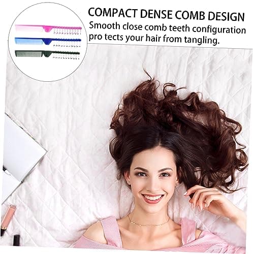 12pcs Folding Hair Comb Plastic Hotel Hair Comb for Travel — view 3