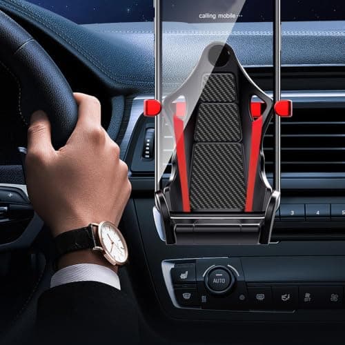 Wiffe Air Vent Mount Holder for 4.7-7in Phone, Shockproof, Gold — view 2