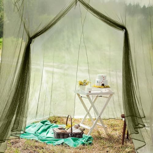 Friendly Mosquito Net for Hiking, Mosquito Net for Sleeping Bag or Tent, Easy to Pack and Carry, Travel Mosquito Net with 3 Color Options, Large Outdoor Net, Camping Tent, Perfect for Polyester — view 6